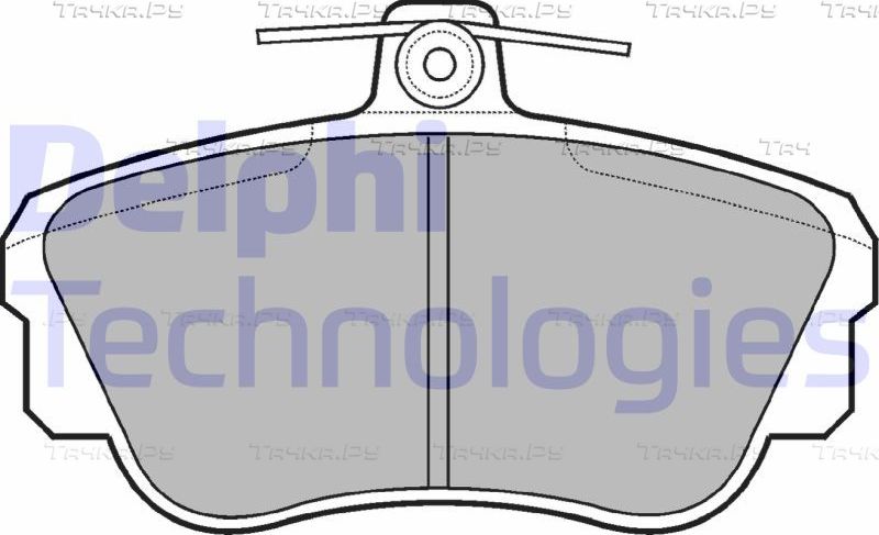 Тормозные колодки Delphi (Low-Metallic) передние для Volvo 460 1988-1996. Артикул LP639