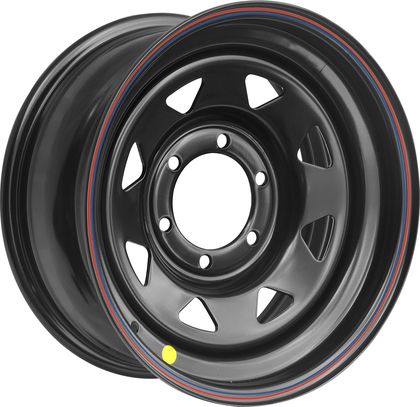 Колёсный диск OFF-ROAD Wheels усиленный стальной черный 6x139,7 8xR17 d110 ET0 (треуг. мелкий) для Toyota Hilux VIII 2015-2023. Артикул 1780-63910BL-0A17