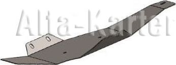 Защита алюминиевая Alfeco (4мм) для редуктора Geely Atlas Pro 2021-2026. Артикул ALF.08.24AL4