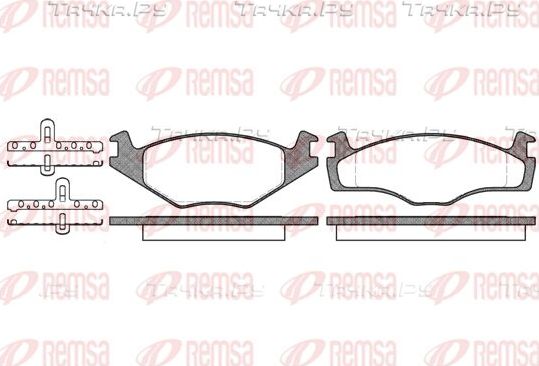 Тормозные колодки Remsa передние для Volkswagen Passat B3 1988-1997. Артикул 0171.00