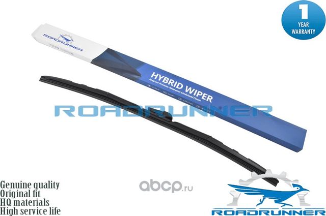 Щетка стеклоочистителя гибридная 600 мм (Roadrunner). Артикул RR600F2H