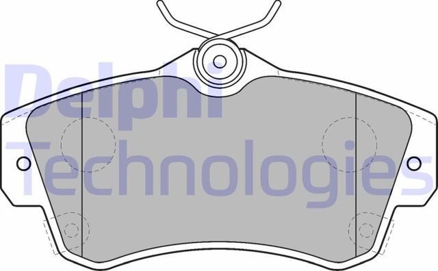 Тормозные колодки Delphi (Low-Metallic) передние для Dodge Neon II 1999-2005. Артикул LP1522