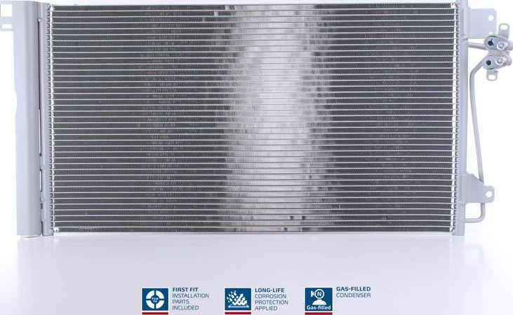 Радиатор кондиционера (конденсатор) Nissens (алюминий). Артикул 94604