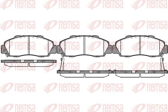 Тормозные колодки Remsa. Артикул 0351.32