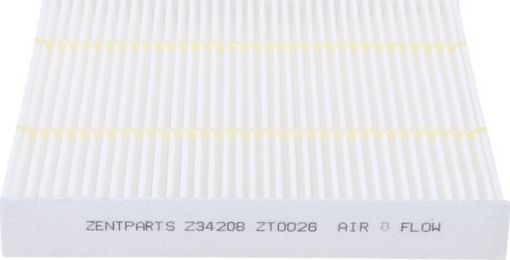 Салонный фильтр Zentparts. Артикул Z34208
