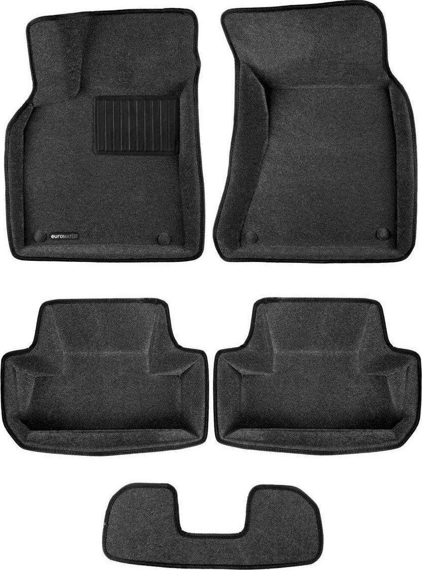 Коврики текстильные Euromat 3D Business для салона Audi Q5 I 2008-2017 СЕРЫЕ. Артикул EMC3D-001104G