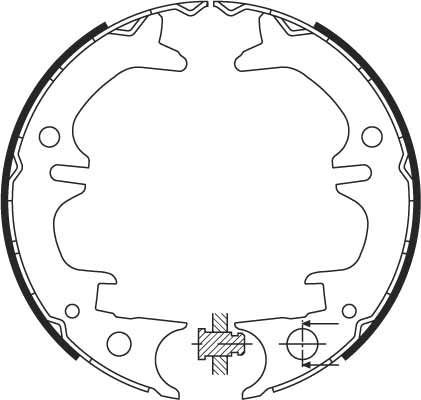 Тормозные колодки (стояночная тормозная система) TRW. Артикул GS8430