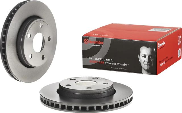 Тормозной диск Brembo UV Coated передний для Jeep Wrangler III (JK) 2007-2018. Артикул 09.C003.11