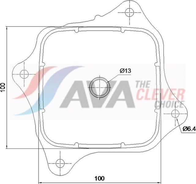 Радиатор масляный (маслоохладитель) для двигателя AVA (алюминий) для Honda HR-V II 2015-2026. Артикул HD3343