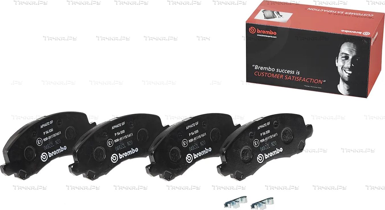 Тормозные колодки Brembo PRIME LINE передние для Mitsubishi Lancer IX 2003-2013. Артикул P 54 030