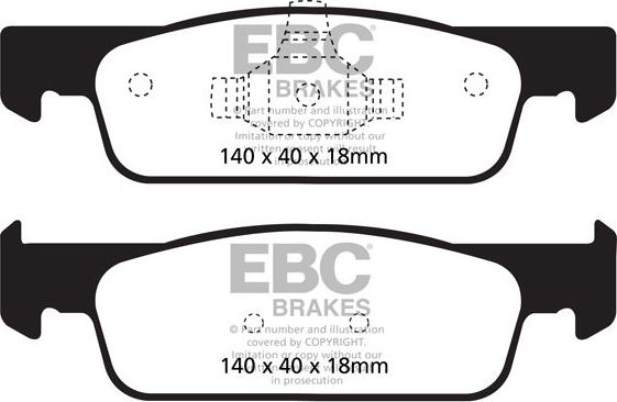 Тормозные колодки EBC Brakes. Артикул DP22146