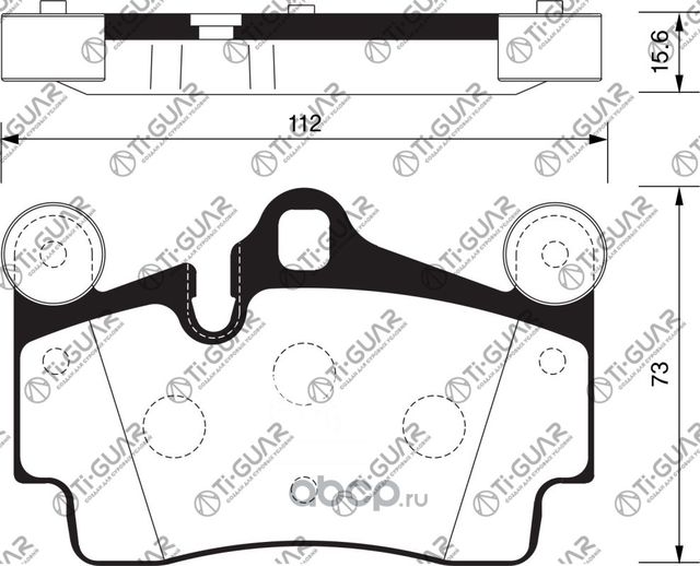 Тормозные колодки (TI-Guar). Артикул TG0347