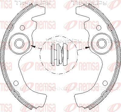Тормозные колодки Remsa задние для Fiat 500 I 1957-1976. Артикул 4611.00