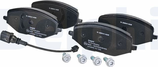 Тормозные колодки Delphi (Low-Metallic). Артикул LP3663