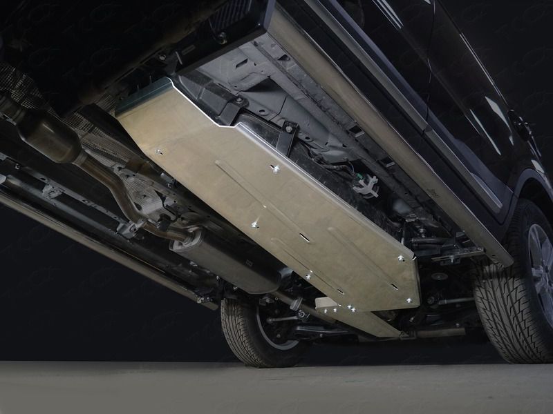 Защита алюминиевая ТСС (4 мм) для бака и адсорбера Geely Atlas Pro 2021-2026. Артикул ZKTCC00383