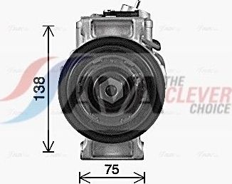 Компрессор кондиционера AVA ** CLEVER FIT ** для Mercedes-Benz M-Класс III (W166) 2011-2015. Артикул MSAK748