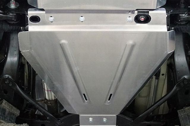 Защита алюминиевая ТСС (4 мм) для рулевой рейки Kia Mohave I рестайлинг 2 2020-2026. Артикул ZKTCC00464