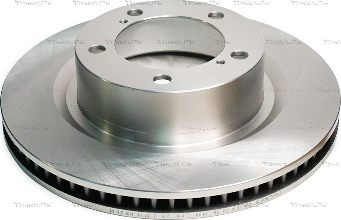 Тормозной диск Cworks передний для Toyota Sequoia I 2000-2007. Артикул C210R2036