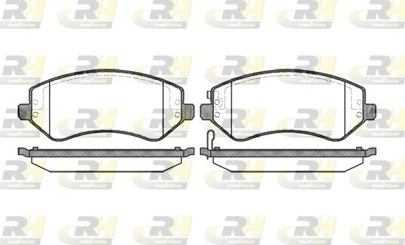Тормозные колодки RoadHouse передние для Dodge Caravan IV 2000-2007. Артикул 2807.02
