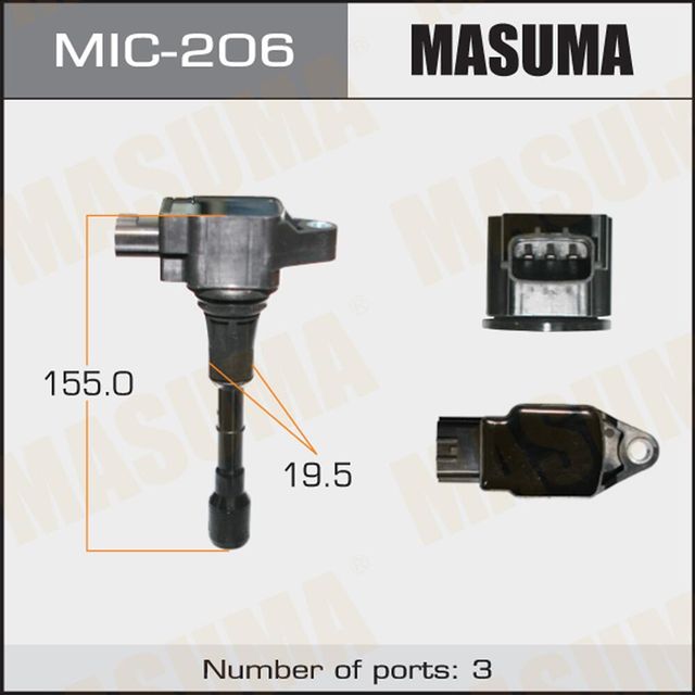 Катушка зажигания Masuma для Infiniti QX50 I 2014-2017. Артикул MIC-206