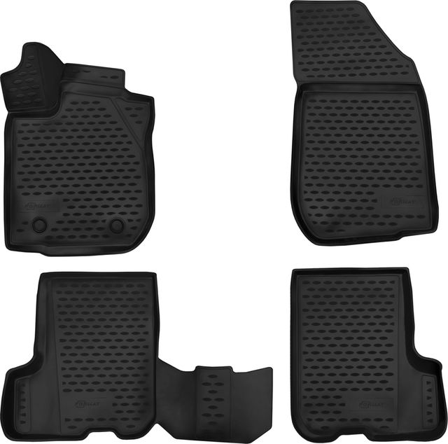 Коврики Format 3D c повышенной износостойкостью для салона Renault Sandero Stepway 2014-NOW@. Артикул FORMAT.3D.41.32.210k