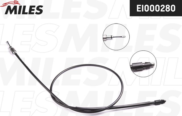 Трос ручника (тросик ручного тормоза) Miles. Артикул EI000280