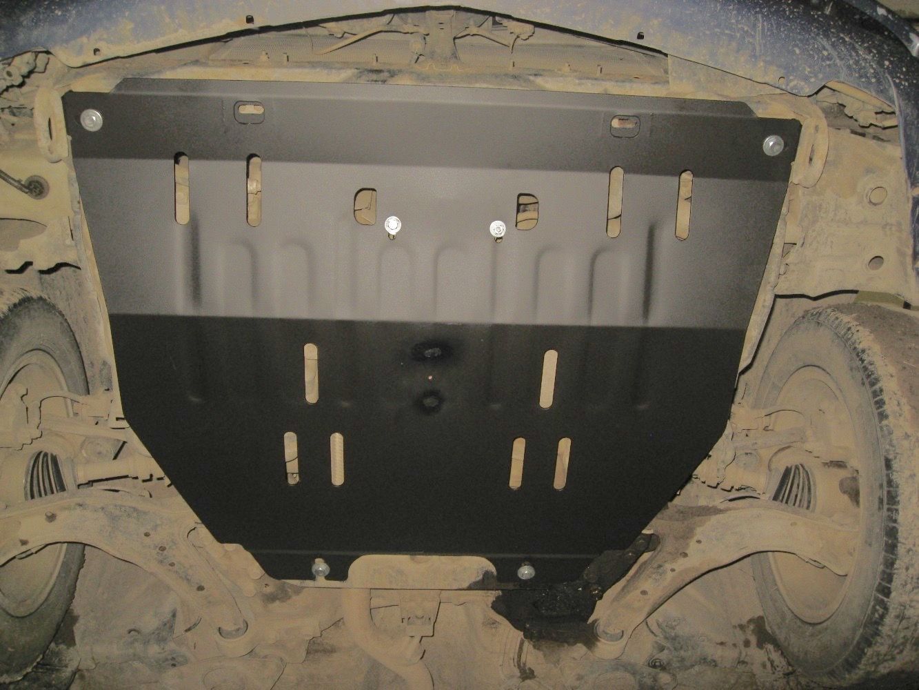 Защита Alfeco для картера и КПП Nissan Primera P12 2002-2008. Артикул ALF.15.22