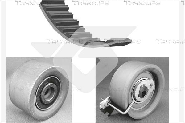 Ремень ГРМ с роликами (комплект) Hutchinson для Citroen C3 I 2002-2005. Артикул KH 164