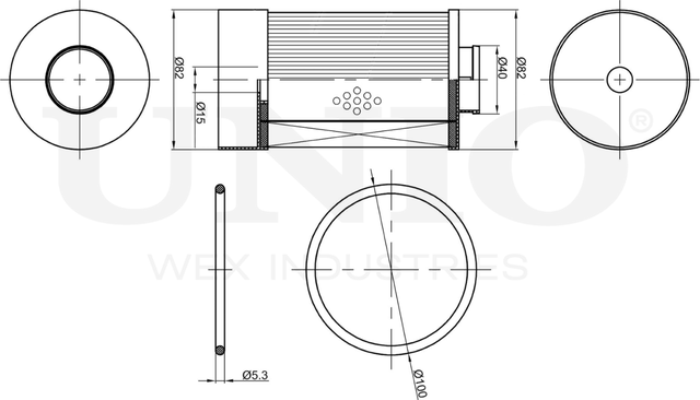 Фильтр топливный (Unio). Артикул FLT-50030