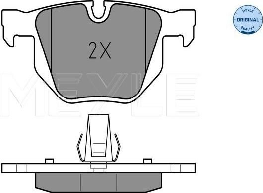 Тормозные колодки Meyle Original задние для BMW 6 II (E63/E64) 2004-2010. Артикул 025 237 3217