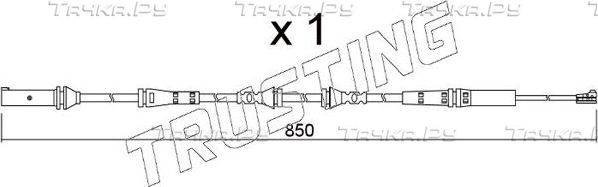 Датчик износа тормозных колодок  Trusting задний для BMW 6 IV (G32) 2017-2026. Артикул SU.366