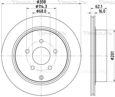 Тормозной диск Hella Pagid Pro. Артикул 8DD 355 118-811
