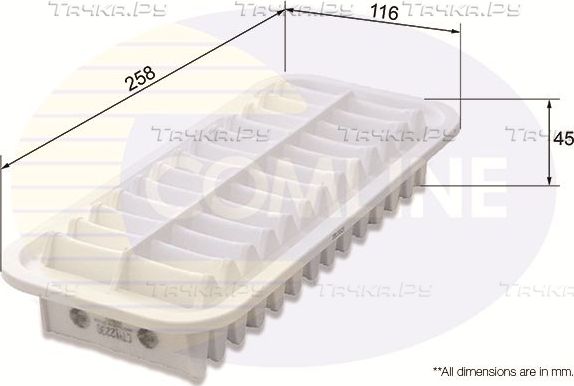 Воздушный фильтр Comline для Toyota Platz 1999-2005. Артикул CTY12230