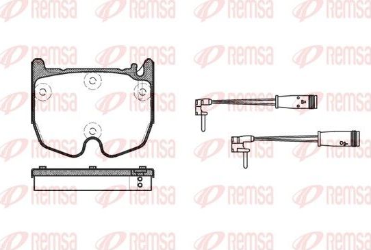 Тормозные колодки Remsa. Артикул 0992.02