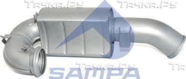 Глушитель Sampa для Volvo  FH II 2012-2026. Артикул 032.081