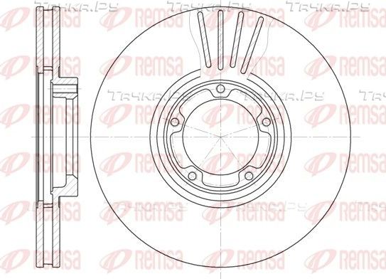Тормозной диск Remsa передний для Ford Transit Torneo V 1994-2000. Артикул 6519.10