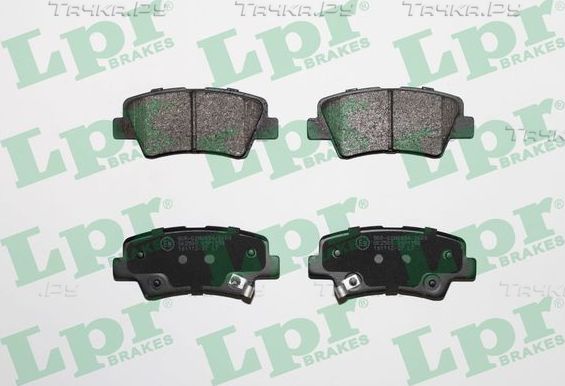 Тормозные колодки LPR задние для SsangYong Korando III 2010-2019. Артикул 05P1558
