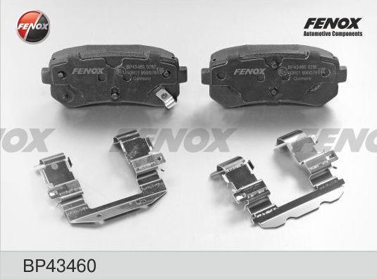 Тормозные колодки Fenox. Артикул BP43460