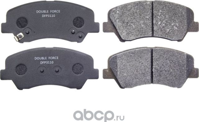 Колодки тормозные дисковые (Double Force) Double Force. Артикул DFP3110