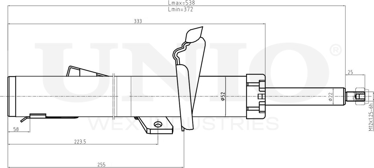 Амортизатор подвески (Unio). Артикул SAB-10170