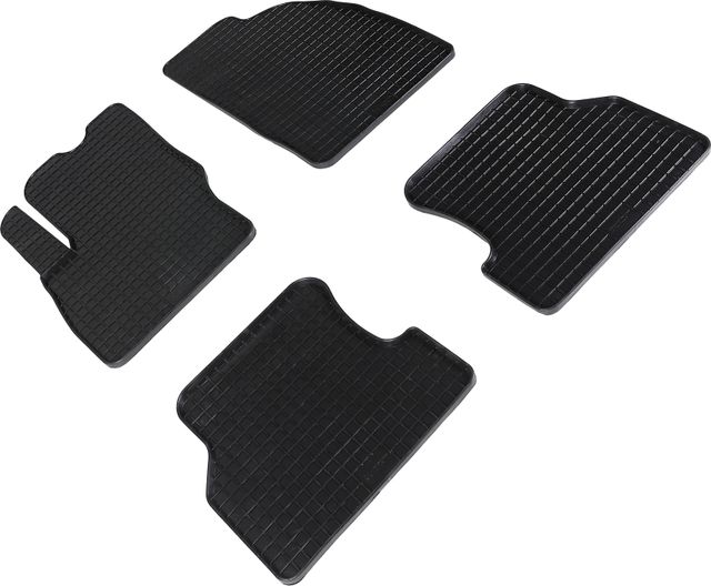 Коврики резиновые Seintex с узором сетка для салона Ford Focus II 2005-2011. Артикул 00139