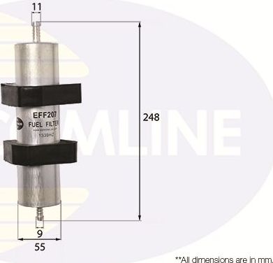 Топливный фильтр Comline. Артикул EFF207