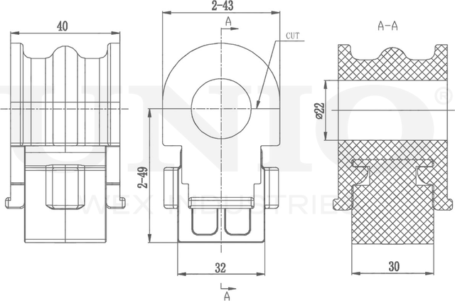 Втулка стабилизатора (Unio). Артикул RMP-10119