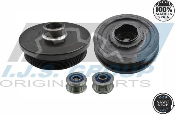 ШКИВ КОЛЕНВАЛА BMW 320D 04 IJS Group. Артикул 17-1105KIT