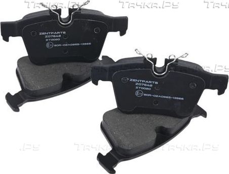 Тормозные колодки Zentparts задние для Opel Commodore B 1972-1975. Артикул Z07642