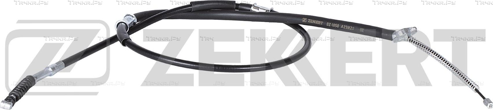 Трос ручника (тросик ручного тормоза) Zekkert. Артикул BZ-1058