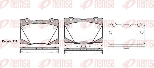 Тормозные колодки Remsa. Артикул 1422.02