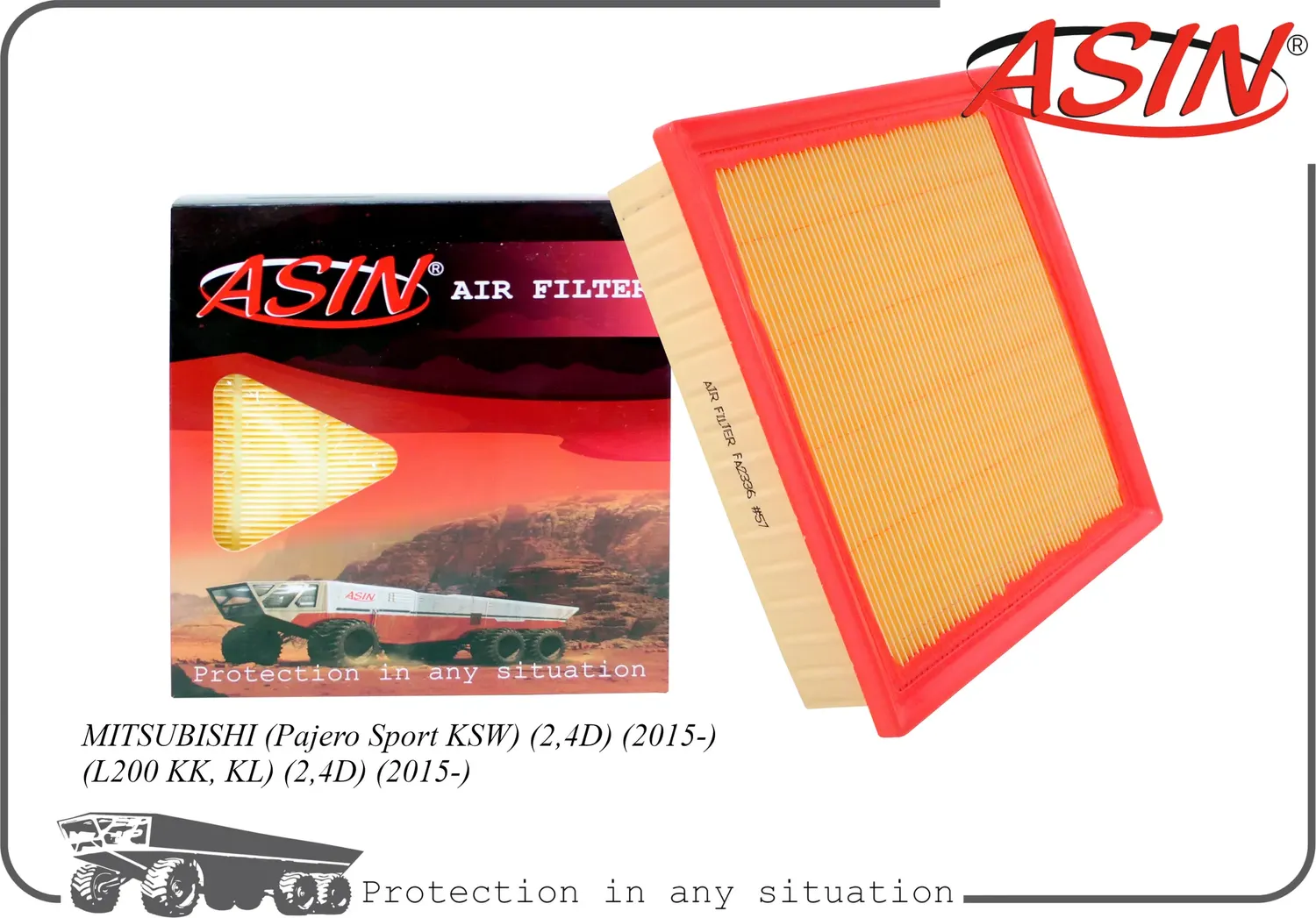 Фильтр воздушный (Asin). Артикул ASINFA2336