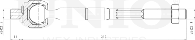 Тяга рулевая (Unio). Артикул SSP-30070