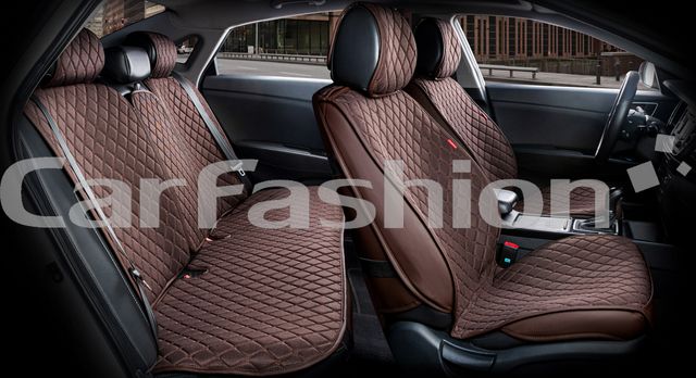 Накидки универсальные CarFashion Crown для авто, цвет Кофе/Кофе/Кофе. Артикул 22627